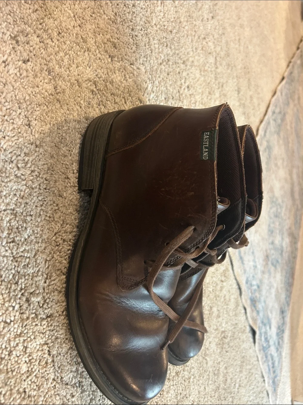 Eastland Dark Brown Leather Chukka Boots